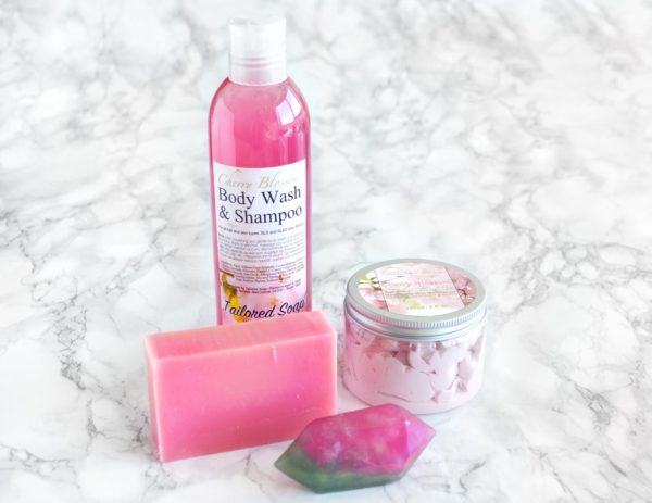 Cherry Blossom Gift Set by Tailored Soap